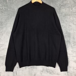 Gobi Mongolian Cashmere Sweater 3XL Mock Neck Quiet Luxury Preppy Old Money NWT‎